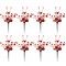 11-Inch Artificial Orange Pumpkin Picks - Set of 8 Mini Fall Berry Picks for Autumn Accents, Ideal for Floral Arrangements, Parties & Events, Home & Office Decor - Floral Home by Artificial Flowers